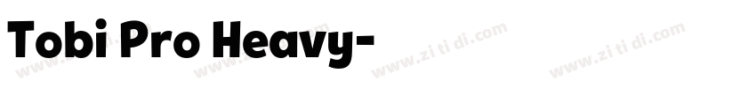 Tobi Pro Heavy字体转换